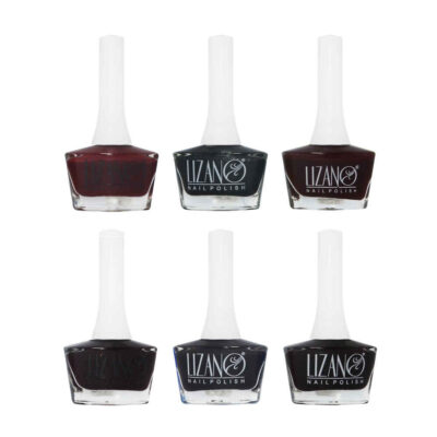 Vernis à ongles Halal finition brillante et couleurs sombres respirantes (6x)