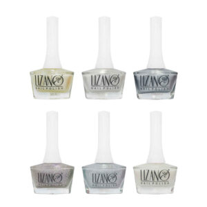 Vernis à ongles Halal finition brillante et pailletée et couleurs coquilles respirantes (6x)