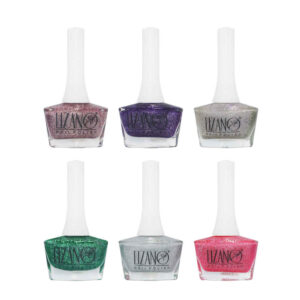 Vernis à ongles Halal finition pailletée et couleurs respirantes brillantes (6x)