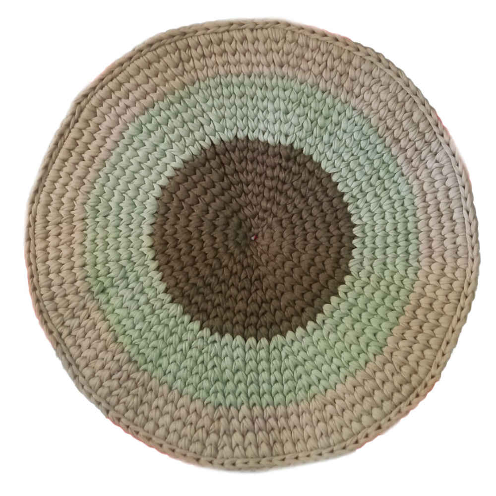 Tapis de sol macramé bohème tissé à la main – Design classique