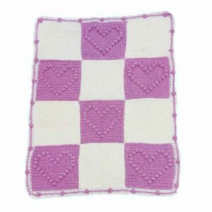 Tapis de sol macramé bohème tissé à la main – Motif Cœur