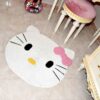 Tapis de sol macramé bohème tissé à la main – Design Chaton