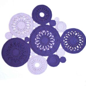 Tapis de sol macramé bohème tissé à la main – Motif Maah