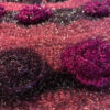 Tapis de sol macramé bohème tissé à la main – Motif Rose