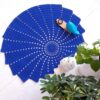 Tapis de sol macramé bohème tissé à la main – Design Coquillage
