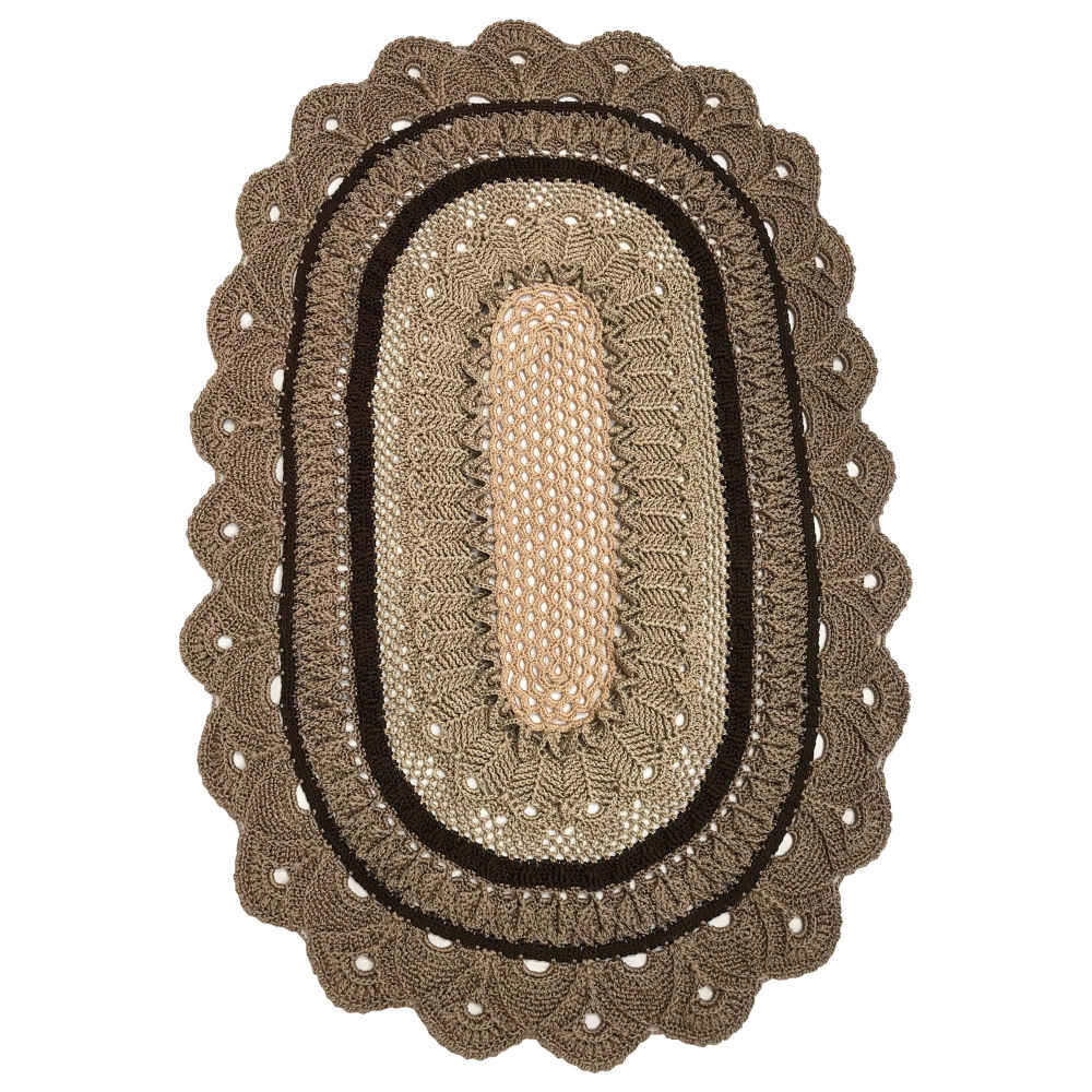 Tapis de sol macramé bohème tissé à la main – Design Tavoos