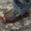 Sandales en cuir naturel pour hommes Modèle Ahwaz