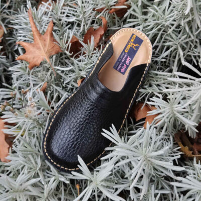 Pantoufles style islamique Nalain en cuir véritable pour hommes