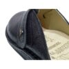 Mules style islamique Nalain en cuir véritable pour hommes Noires