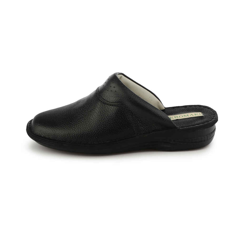 Mules style islamique Nalain en cuir véritable pour hommes