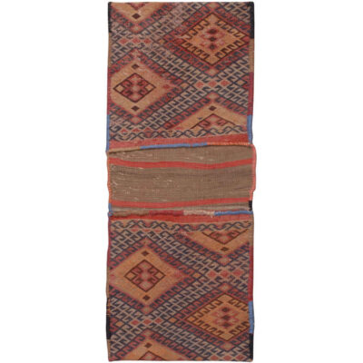 Sac de selle persan ancien – Tōbrag tissé à la main et de seconde main – Ramin