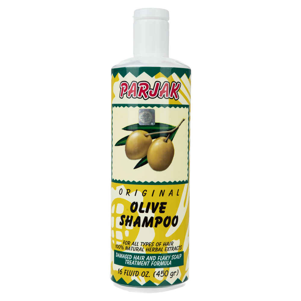Parjak Shampooing à l'Olive pour Tous Types de Cheveux - Hydratant & Nourrissant (Pack de 4)