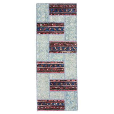 Tapis patchwork noué à la main persan vintage Dap