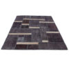 Tapis patchwork noué à la main persan vintage Profond