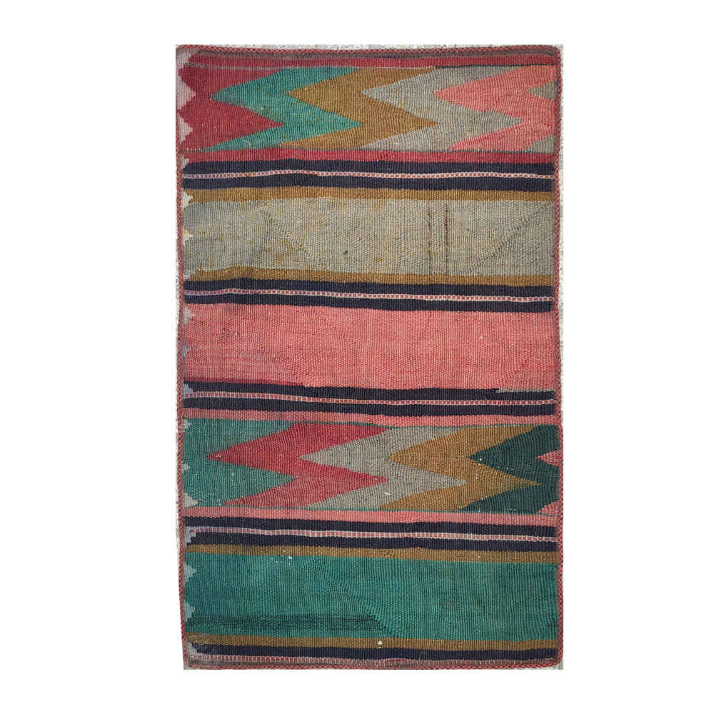 Tapis Kilim patchwork persan tissé à la main Diamond