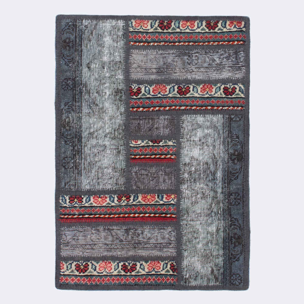 Tapis Kilim patchwork persan tissé à la main Diamond