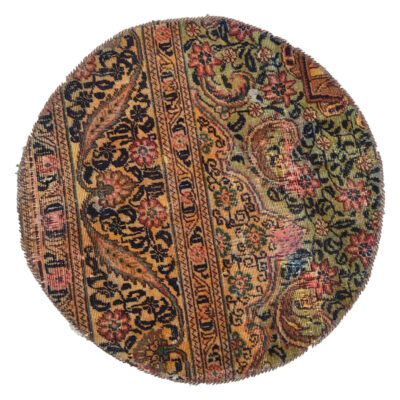 Tapis patchwork noué à la main persan vintage Laya