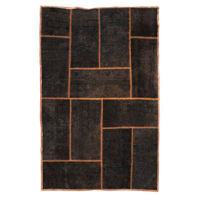 Tapis patchwork noué à la main persan vintage Vina