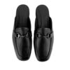 Mules en cuir naturel pour femmes Modèle Croco
