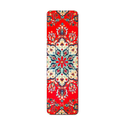 Marque-page en bois artistique inspiré du style persan – Motif Tapis