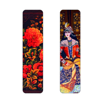 Marque-pages en bois artistique inspiré du style persan – Khatoon – Lot de 2