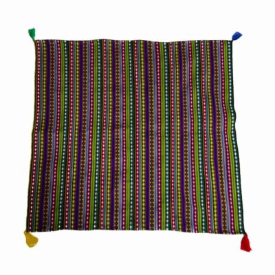 Tapis Jajim persan authentique tissé à plat rayé Dario