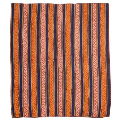 Tapis Jajim persan vintage tissé à plat rayé