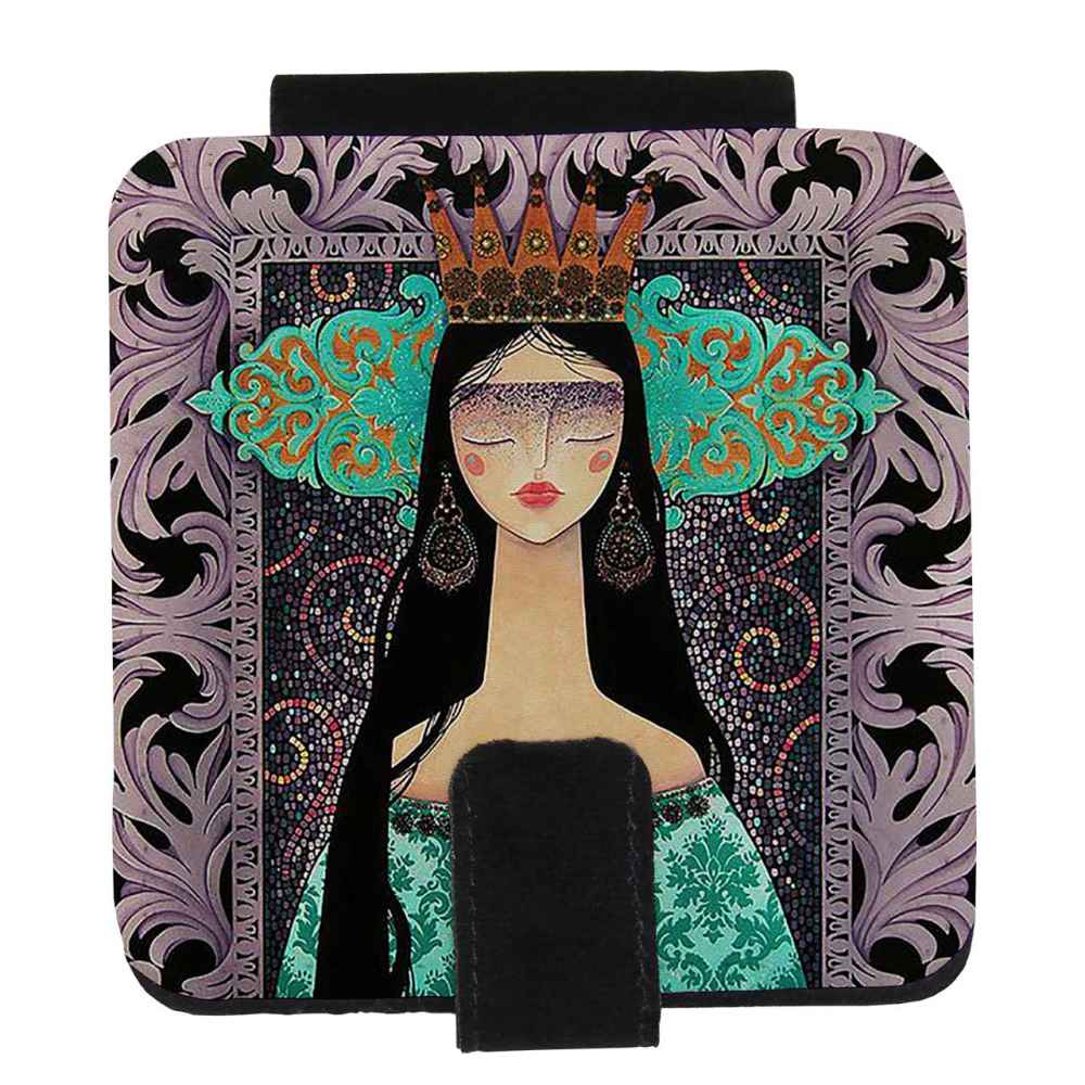 Miroir de poche avec design princesse inspiré de la Perse