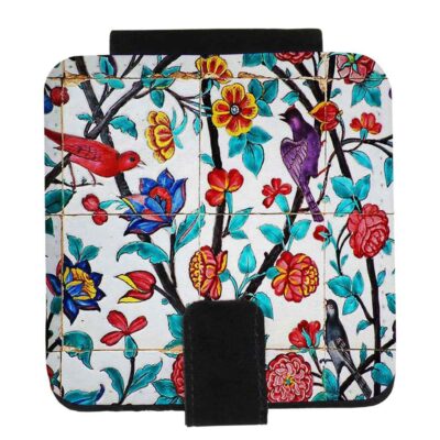 Miroir de poche avec motif Bouteh inspiré de la Perse
