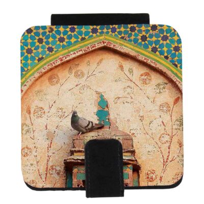 Miroir de poche avec design Carnila inspiré de la Perse