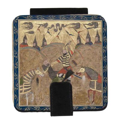 Miroir de poche avec motif Nabard inspiré de la Perse