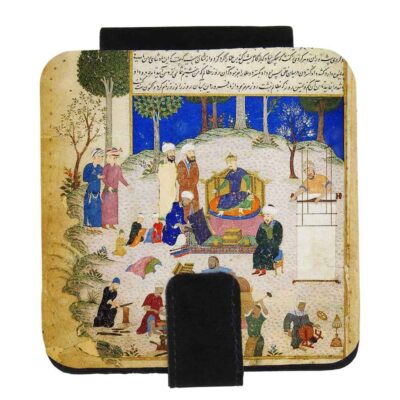 Miroir de poche avec motif Negar inspiré de la Perse