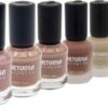 Vernis à ongles Halal finition brillante et mate et couleurs roses respirantes (6x)