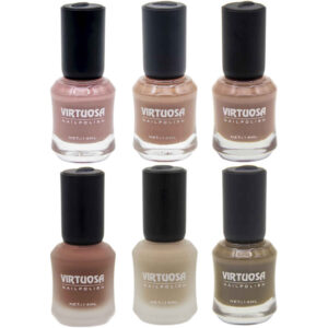 Vernis à ongles Halal finition brillante et mate et couleurs roses respirantes (6x)