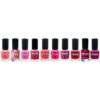 Vernis à ongles Halal finition brillante et pailletée et couleurs roses respirantes (10x)