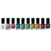 Vernis à ongles Halal finition pailletée et couleurs respirantes arc-en-ciel (10x)