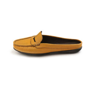 Mules en cuir naturel pour femmes Modèle Raha
