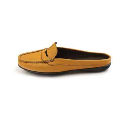 Mules en cuir naturel pour femmes Modèle Raha