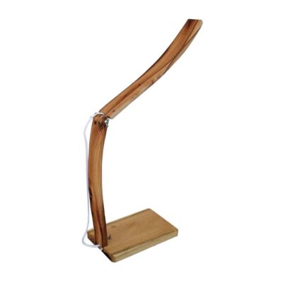Lampe de bureau réglable en bois – Fabriquée à la main ARC20