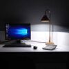 Lampe de bureau réglable en bois – Fabriquée à la main Luna