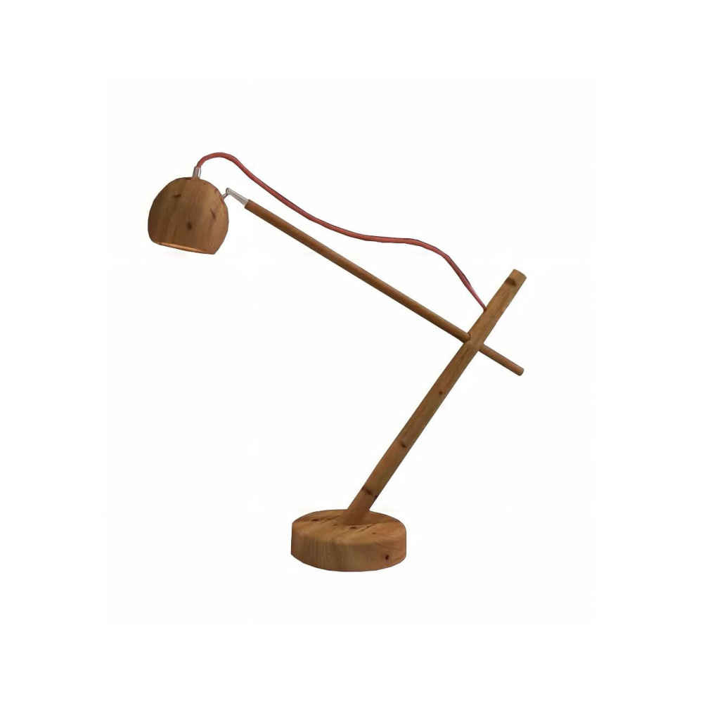 Lampe de bureau réglable en bois – Fabriquée à la main Lupika