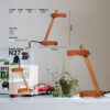 Lampe de bureau réglable en bois – Fabriquée à la main N27
