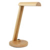 Lampe de bureau réglable en bois – Fabriquée à la main ronde