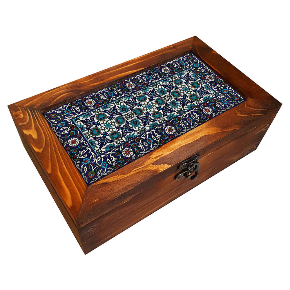 Boîte de Rangement pour Couverts en Bois Modèle Farah