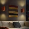 Applique murale en bois – Style moderne et minimaliste, esthétique cosy U7