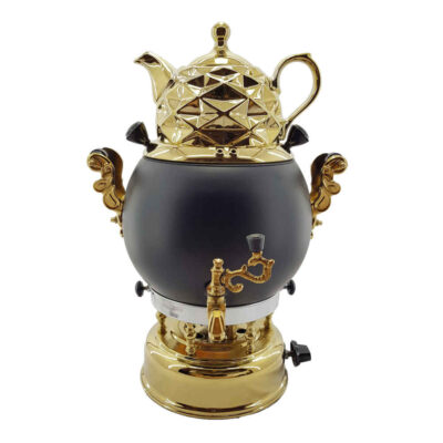 Machine à thé samovar à gaz avec théière design géométrique moderne 6 litres