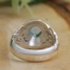 Bague en argent Topaze Bleue persane pour homme Milad