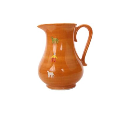 Pichet en Poterie Persane Fait Main avec Motif Traditionnel
