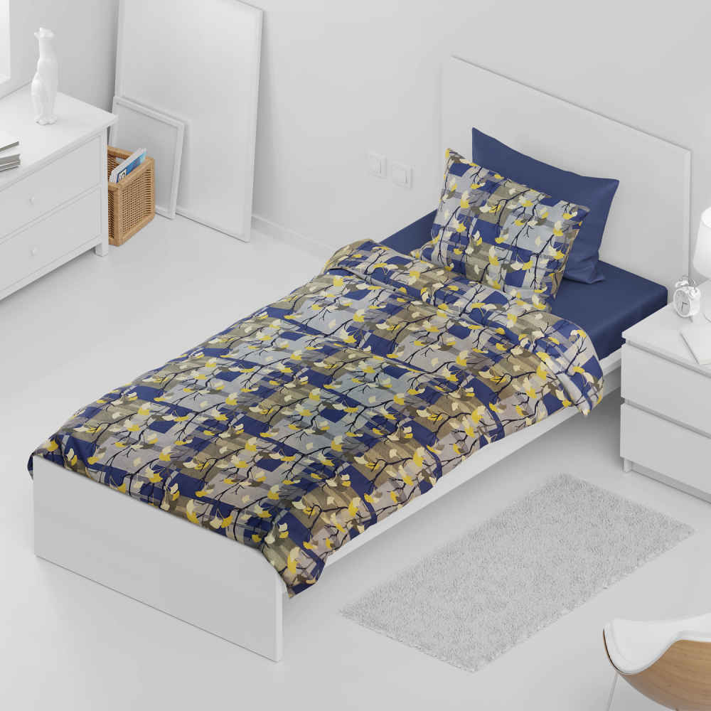 Housse de couette double coton et polyester – Ultra douce, modèle Chika