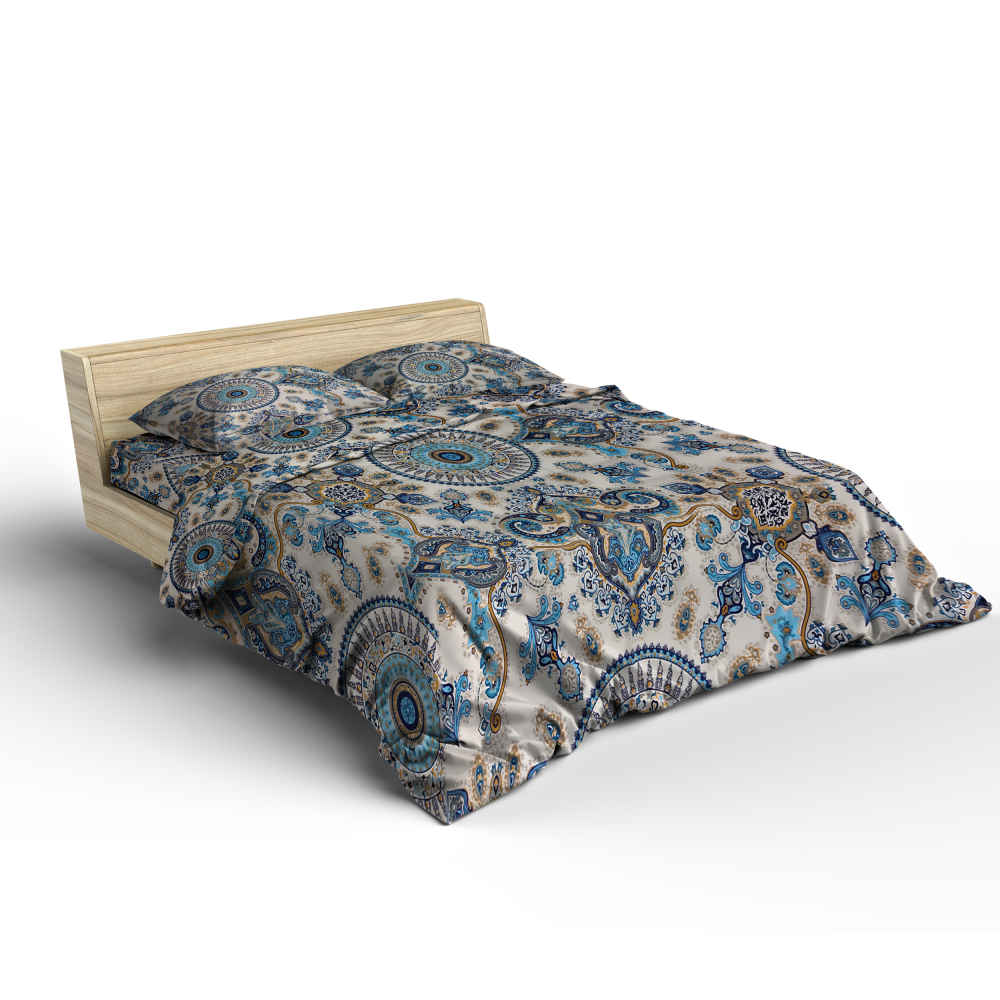 Housse de couette double coton et polyester – Ultra douce, modèle Terme